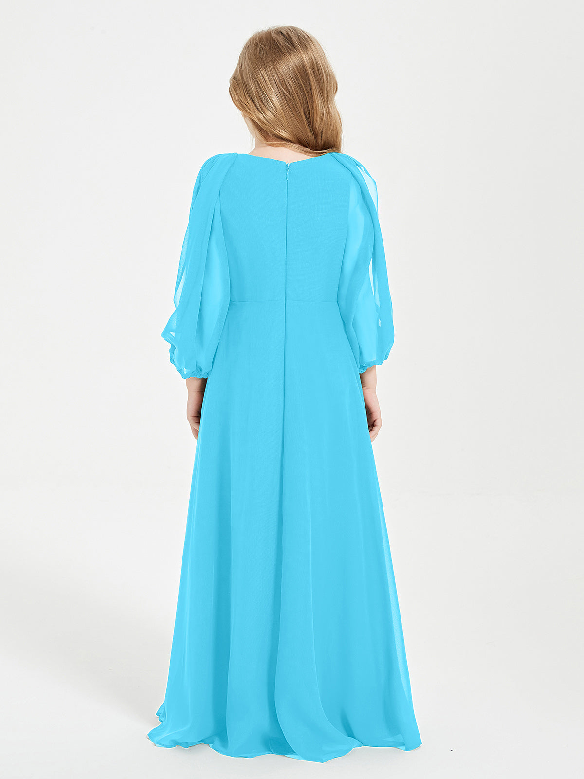Modest Long Sleeved Junior Bridesmaid Gowns Pool